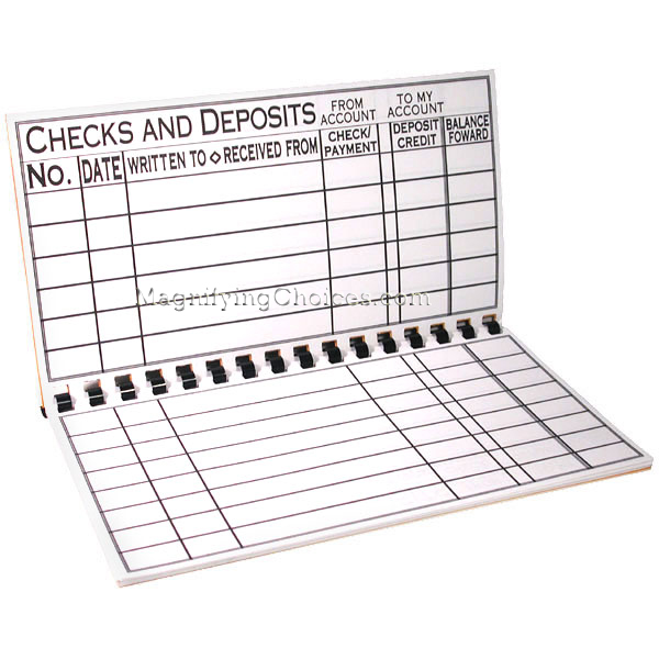 Largest Check & Deposit Register - Click Image to Close